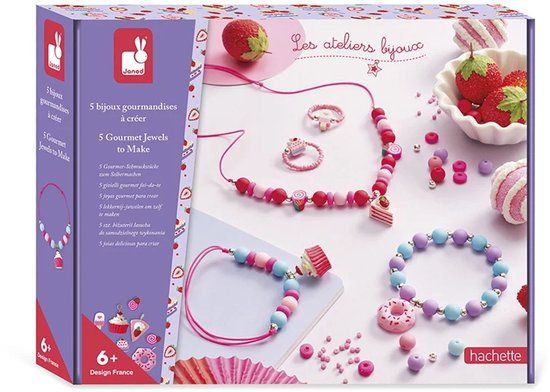 Janod - Les Ateliers Bijoux - 5 Gourmandises juwelen armbandjes maken