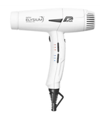 Parlux Elysium Magic Compact Digitale professionele haardroger met diffuser, 2300 W, 9 snelheids- en temperatuurcombinaties, draaibare kabel, krachtig, licht, mat wit