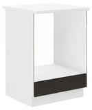 Küchen-Preisbombe Herdumbauschrank 60 Küche OMEGA Küchenzeile Küchenblock Schwarz Weiss