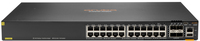 Aruba 6300F - 24-Port Gigabit Ethernet PoE Switch - Managed - L3 - 4x SFP56 - 1U - Grey