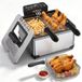 Friteuse électrique 10,5 l 3-en-1 3500 W inox, écran tactile, fenêtre de visualisation, panier amovible