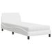 Maison Exclusive - Lit avec matelas « Dover » blanc 80 x 200 cm, simili cuir