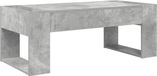 vidaXL Salontafel Beton Grijs 110 x 50 x 41 cm Bewerkt Hout