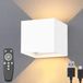 Luminize Oplaadbare Wandlamp met Afstandsbediening - Dimbaar - Wit