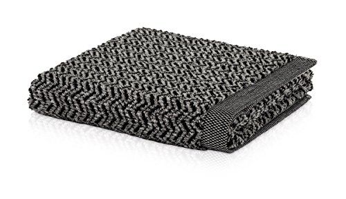 Möve Brooklyn Douchehanddoek Visgraat 80 X 150 Cm, Naturel/Zwart