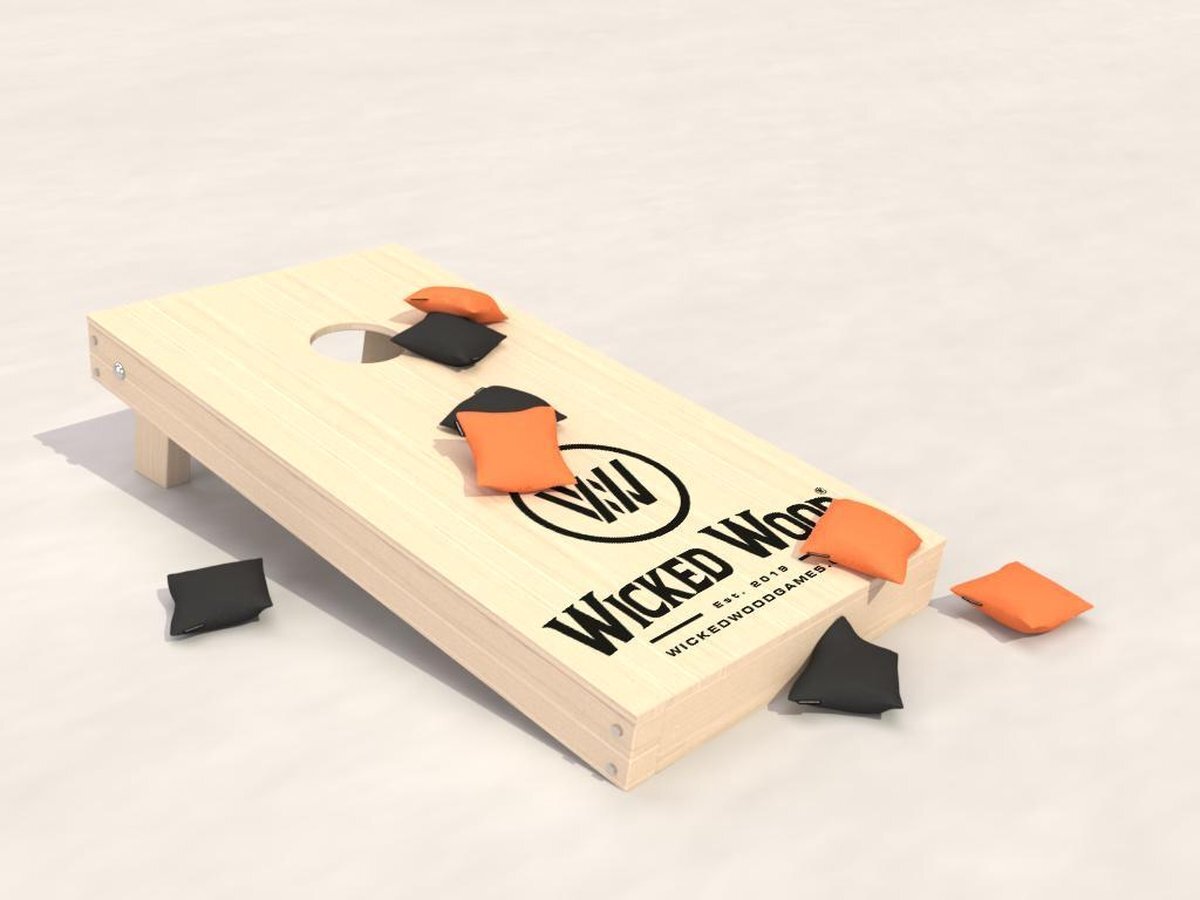 Wicked Wood Games Cornhole Starting Kit - 1x Board / 2x4 zakjes (Bags)