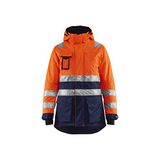Blaklader Dames winterparka High Vis 4472-1987 - High Vis Oranje/Marineblauw - XL