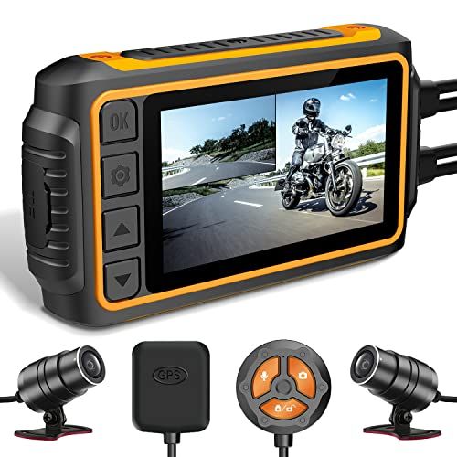 IXROAD Dashcam motorfiets met CarPlay en Android auto, 1080p camera