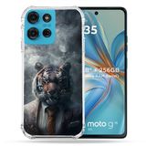 Cokitec Motorola G75 5G Animal Tiger Business Versterkte hoes