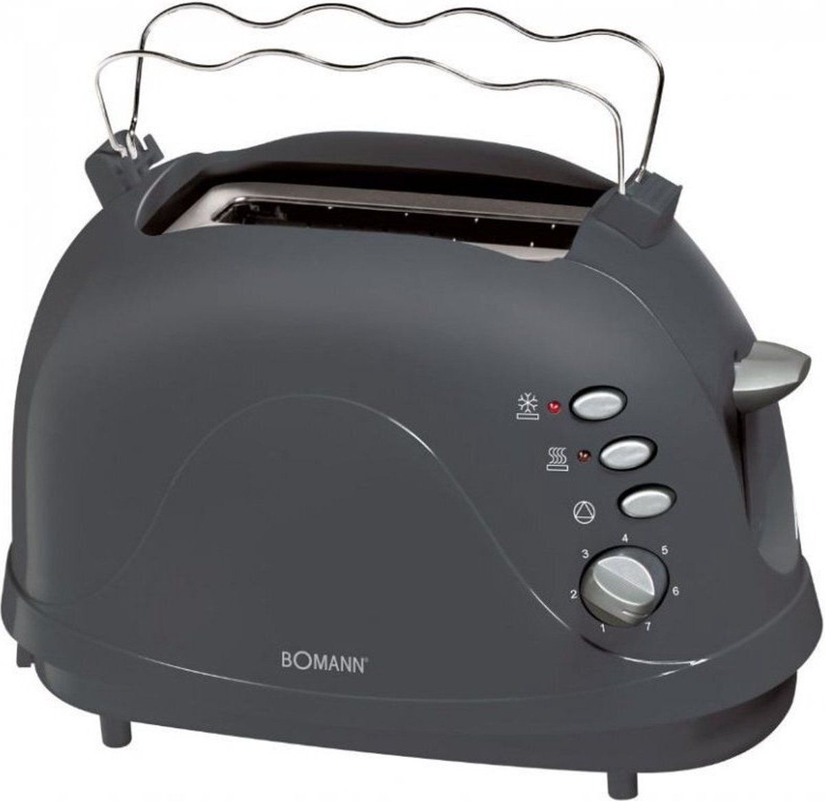 Bomann TA 246 CB Broodrooster - 700W - Antraciet/Grijs