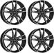 Dezent 4 KF velgen, donkere kleur, 6.0Jx16, 5x100, geschikt voor Skoda Fabia en Rapid