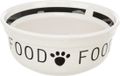 Trixie Voerbak Hond Food Keramiek Wit/Zwart 1,6 ltr 20 cm