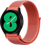 By Qubix - Sport Loop Nylon Bandje - Rood - 22mm - Geschikt voor Garmin Forerunner 970 / 570 (47mm) / 255