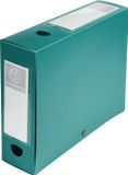 Exacompta 10x Ondoorzichtige klasseerdoose PP 7/10de Rug 80mm - A4 - Groen
