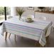 Esprit Nappe À Rayures Pastel – Esprit Contemporain - 160x260cm - Bleu