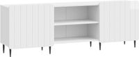 vidaXL TV-kast Hoogglans Wit 150 x 31 x 52 cm Bewerkt hout