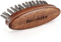 Störtebekker® Premium Baardborstel - Beard Brush met Kunstmatige Vegan BioniFil Borstels & Notenhouten Handgreep