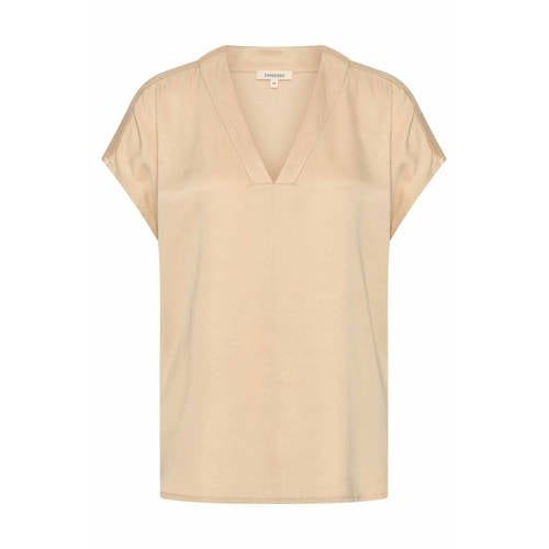 Expresso Satijnen Top Beige