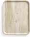 Plateau sans marque aspect bois - résistant aux chocs et aux bris - 1 pièce - mélamine - 330x430mm