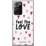 ERT GROUP mobiel telefoonhoesje voor Samsung GALAXY NOTE 20 ULTRA origineel en officieel erkend Babaco patroon Feel the love 001 aangepast aan de vorm van de mobiele telefoon, gedeeltelijk bedrukt