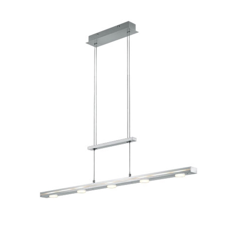 Trio Hanglamp Lacal LED 7-lichts Nikkel 379190707