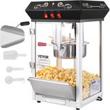 VEVOR Popcornmachine Maker Popcornmachine Popcornmachine Cinema 850W 8oz Zwart