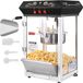 VEVOR Popcornmachine Maker Popcornmachine Popcornmachine Cinema 850W 8oz Zwart