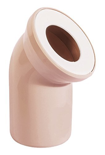 Sanitop-Wingenroth 21642 5 aansluitbogen voor staande wc, beige, 45 graden, toilet, toilet