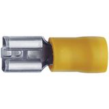 Klauke 750 Fiche (femelle) Largeur d'insertion : 6,3 mm Épaisseur d'insertion : 0,8 mm 180° Partiellement isolé Jaune 1 pièce(s)