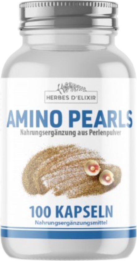 Amino Pearls (parelpoeder + ginseng) - 100 capsules - Herbes D'elixir