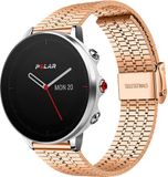 Strap-it Bracelet de montre connectée en acier - Rosé Or - Convient pour Polar Grit X
