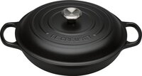 Le Creuset Braadpan Campagnard - Ø26 CM - Gietijzer - Mat Zwart