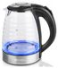MalTec bouilloire en verre, 1,7 litre, 2200W, modèle Boily1000-SL