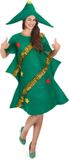 Christmas Smiffys Kerstboomkostuum voor vrouwen - Verkleedkleding - One size