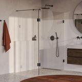Brauer Tapo Creative inloopdouche met 40 zijwand 140 gunmetal