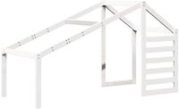 vidaXL Kinderbedhuisje 188x82x113 cm massief grenenhout wit