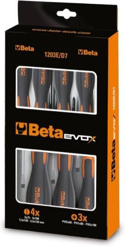Beta 1203E/D5PZ-SCHROEVENDRAAIERSET - 5-delig set Evox schroevendraaiers