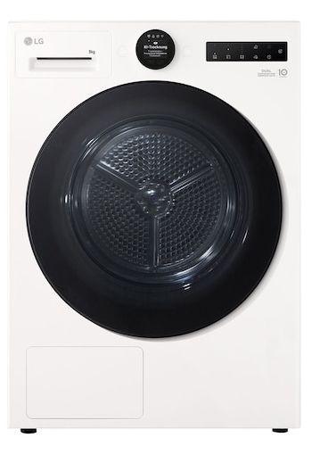 LG 9kg Warmtepompdroger Wit | AI Dry™ | TurboDry | Allergy Care - RT90X8