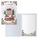 DOHE Kerstkaarten, 6 stuks, 11,5 x 17 cm, incl. envelop, model Snowball