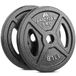 Amonax Gietijzeren halterschijf, gewichtsplaten van 2,5 kg, 5 kg, 10 kg gewicht voor krachttraining voor 25 mm en 50 mm olympische stangen, halterschijven voor gewichtheffen en hiphop thuis