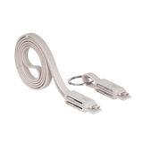 Mars Gaming MCA-ECO USB-kabel USB 2.0 1 m USB A/USB C USB C/Micro USB-A/Lightning Grijs, Wit