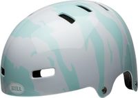 Bell Unisex Jeugd Span Fietshelm Wit Glanzend Ravine White/Blue, S