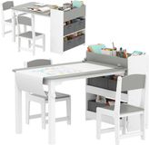 AIYAPLAY - Kindertafel en -stoelenset - MDF - Grijs
