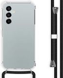 ShieldCase Shock case met koord geschikt voor de Samsung Galaxy A55 hoesje - schokbestendig telefoonhoesje - smartphone hoesje met telefoonkoord - doorzichtige backcover (transparant)
