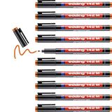 edding 142 M permanente pen - 10 stiften - groen - ronde punt 1 mm