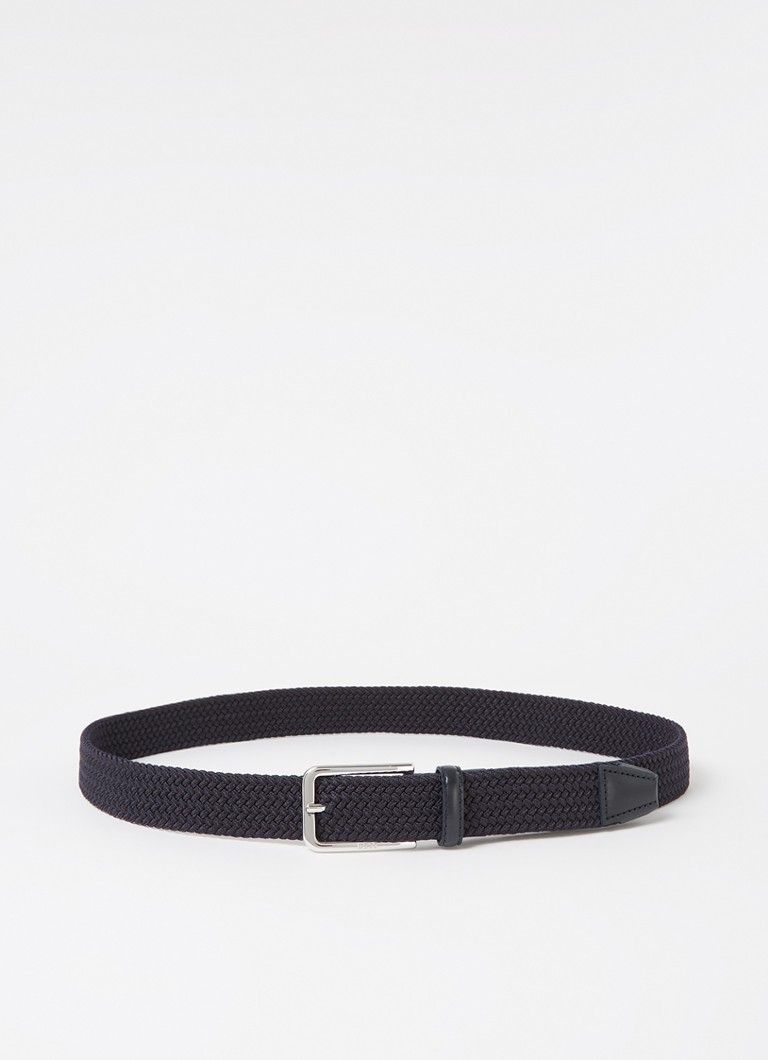 HUGO BOSS Clorio Elastic Belt with Leather Details