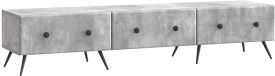 vidaXL TV-kast met lade Betongrijs 147 x 34,5 x 30 cm Bewerkt hout