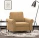 Maison Exclusive Fauteuil, marron, 60 cm, velours