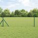 vidaXL Euro hek 0,4 x 50 m PVC-gelaagd ijzer Groen
