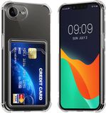 kwmobile Hoesje met kaarthouder voor Apple iPhone 17e / iPhone 16e - telefoonhoesje met kaartsleuf - Soft Case - beschermhoesje in transparant